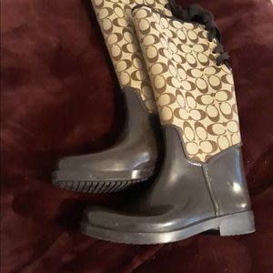 Coach rain boots